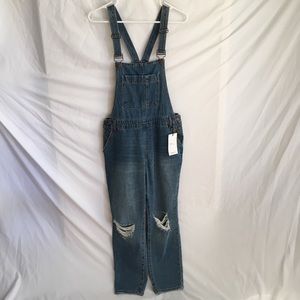 Forever 21 Medium Denim Distressed Overalls M
